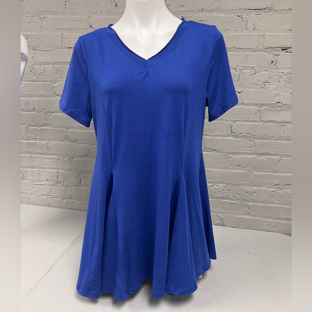 Reborn Royal Blue Short Sleeve Tunic